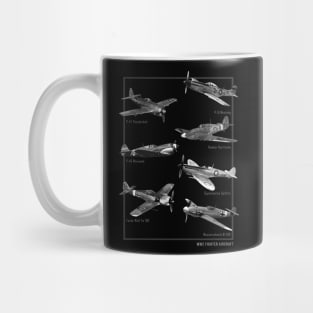 WW2 Fighter Aircraft Warbirds Mug